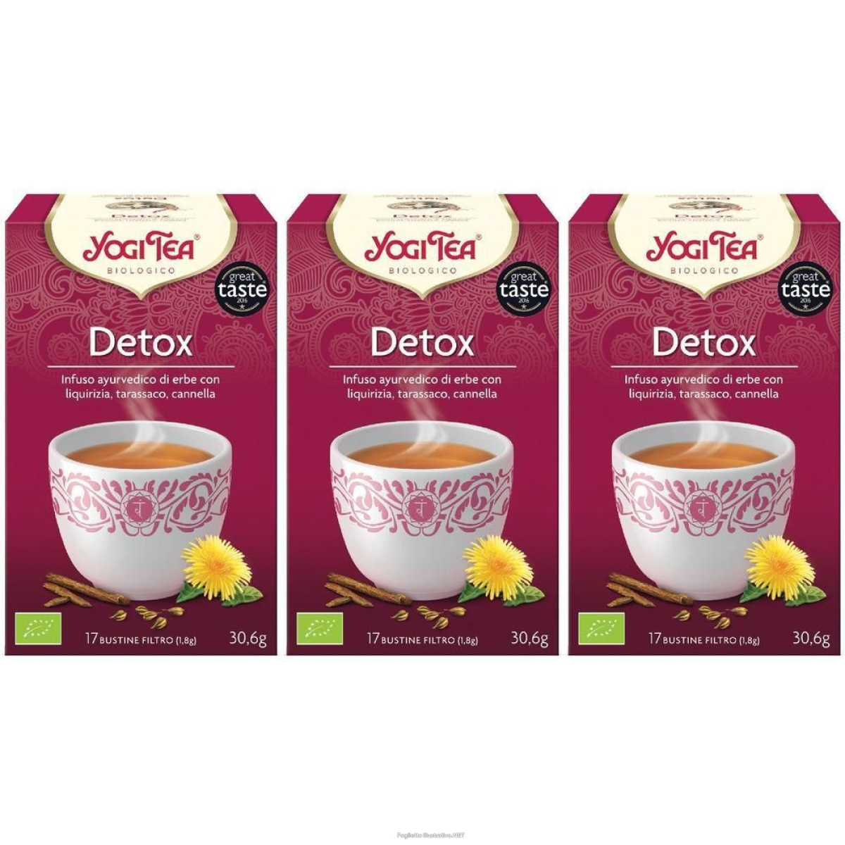 Trova Offerte di yogi tea detox bio 3x30,6 g tè e compra online