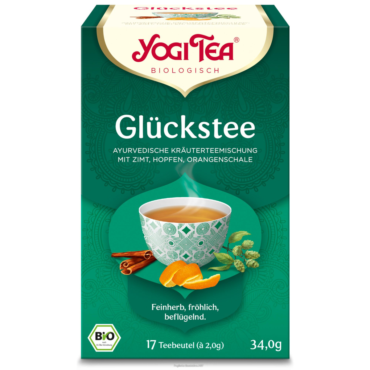 Trova Offerte di yogi tea® glückstee, bio kräutertee 17x1,8 g bustine filtro e compra online