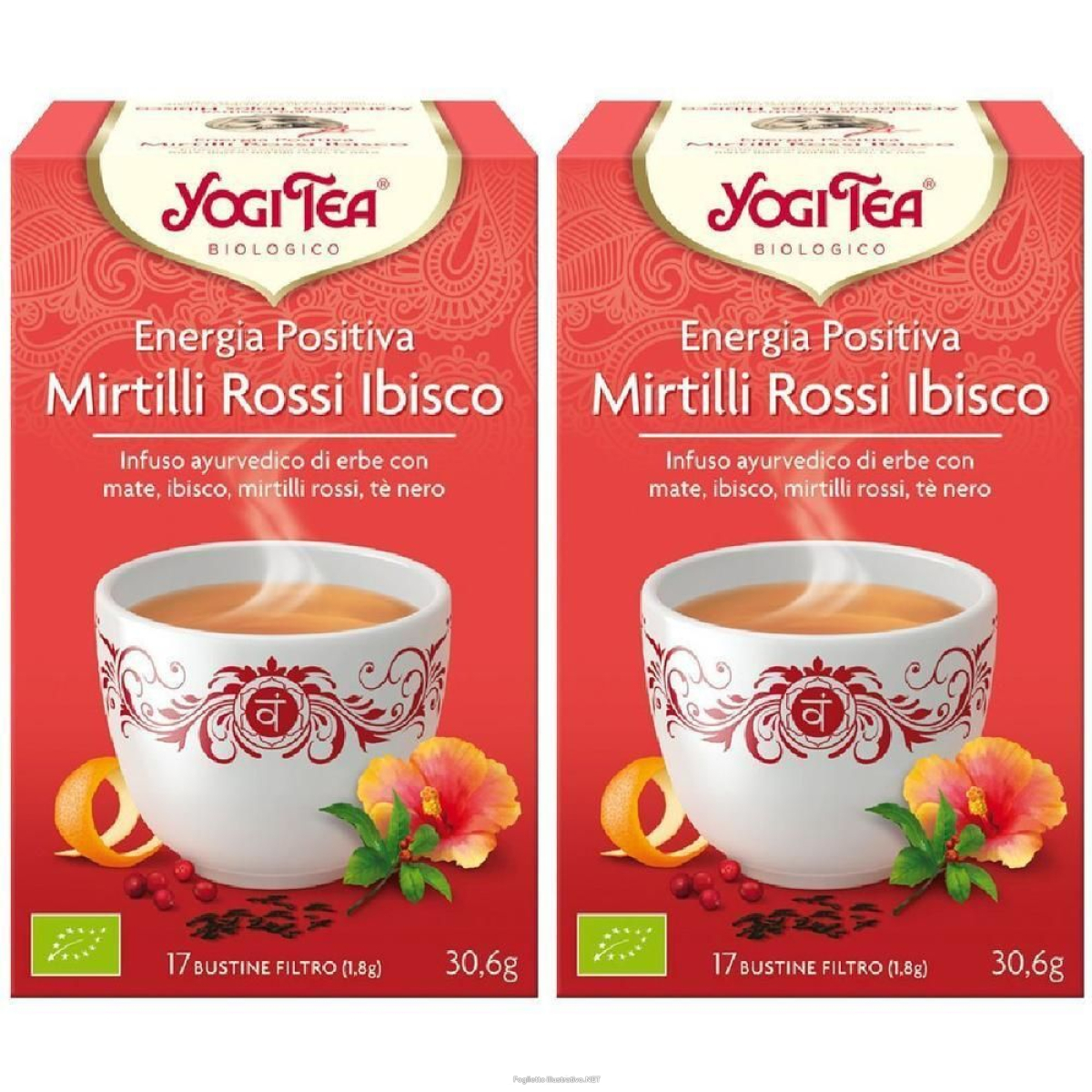 Trova Offerte di yogi tea infuso energia positiva mirtilli rossi ibisco bustine 2x30,6 e compra online