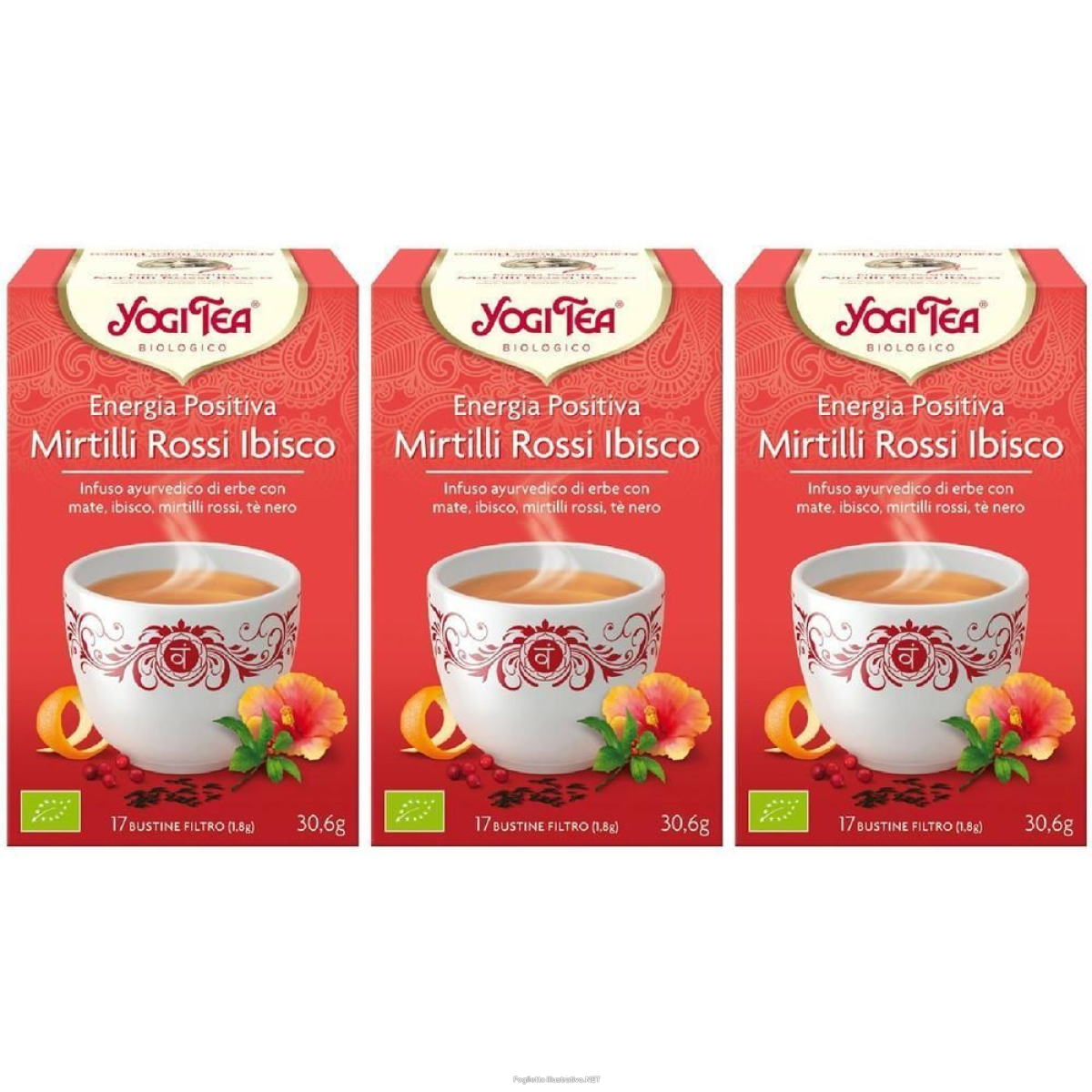 Trova Offerte di yogi tea infuso energia positiva mirtilli rossi ibisco bustine 3x30,6 e compra online