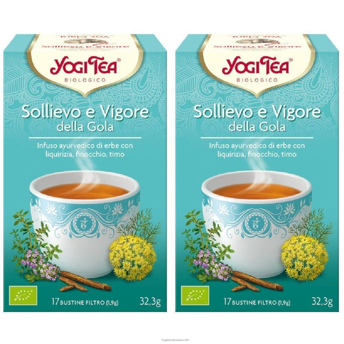 Trova Offerte di yogi tea infuso sollievo e vigore gola bustine 2x32,3 g tè e compra online