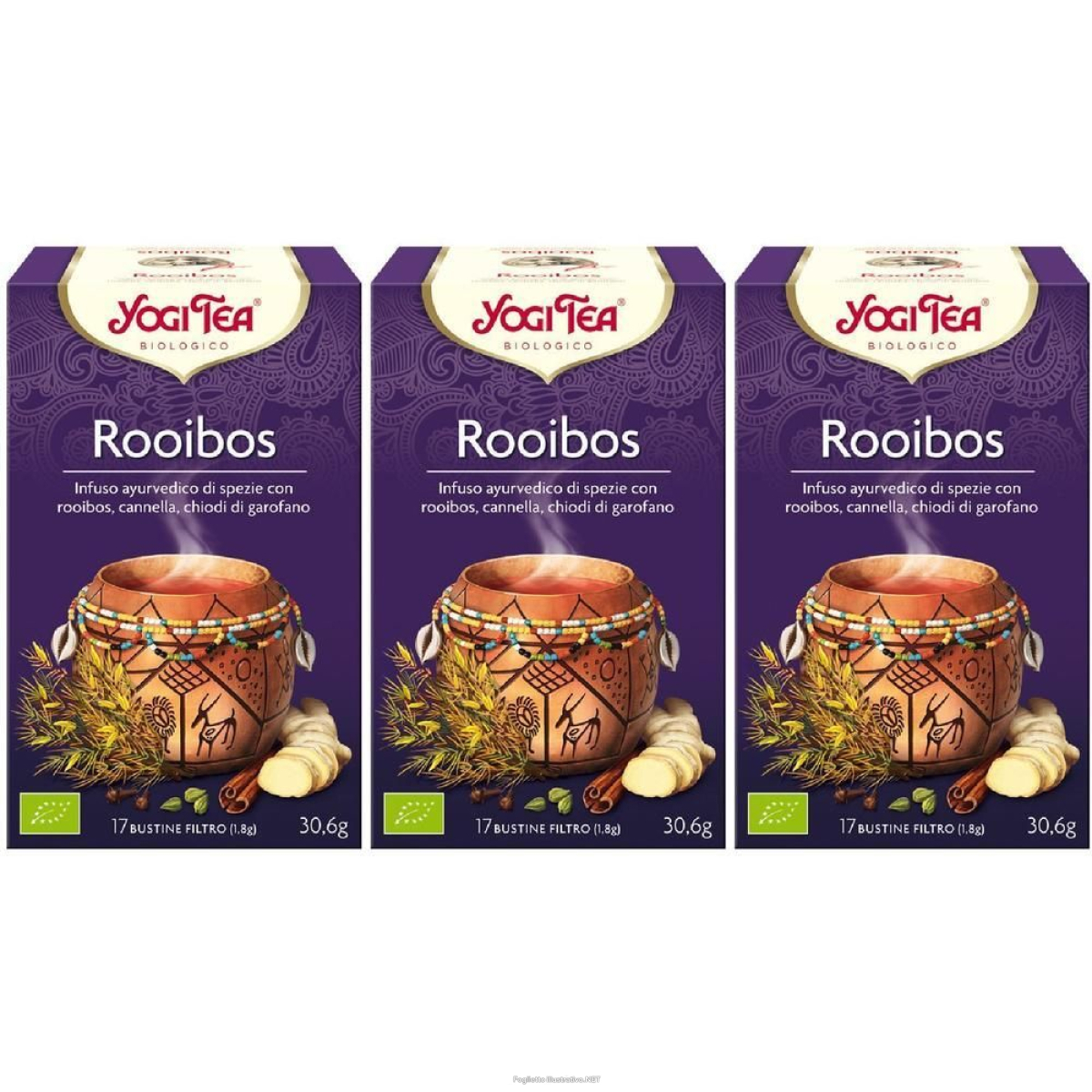 Trova Offerte di yogi tea rooibos bio filtri 3x17 pz bustine filtro e compra online