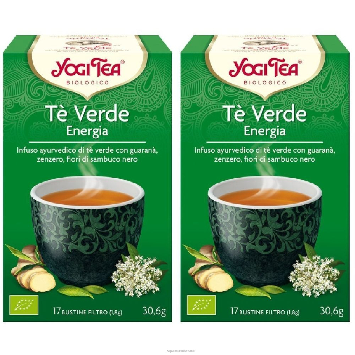 Trova Offerte di yogitea tè verde energia bio set da 2 2x30,6 g e compra online