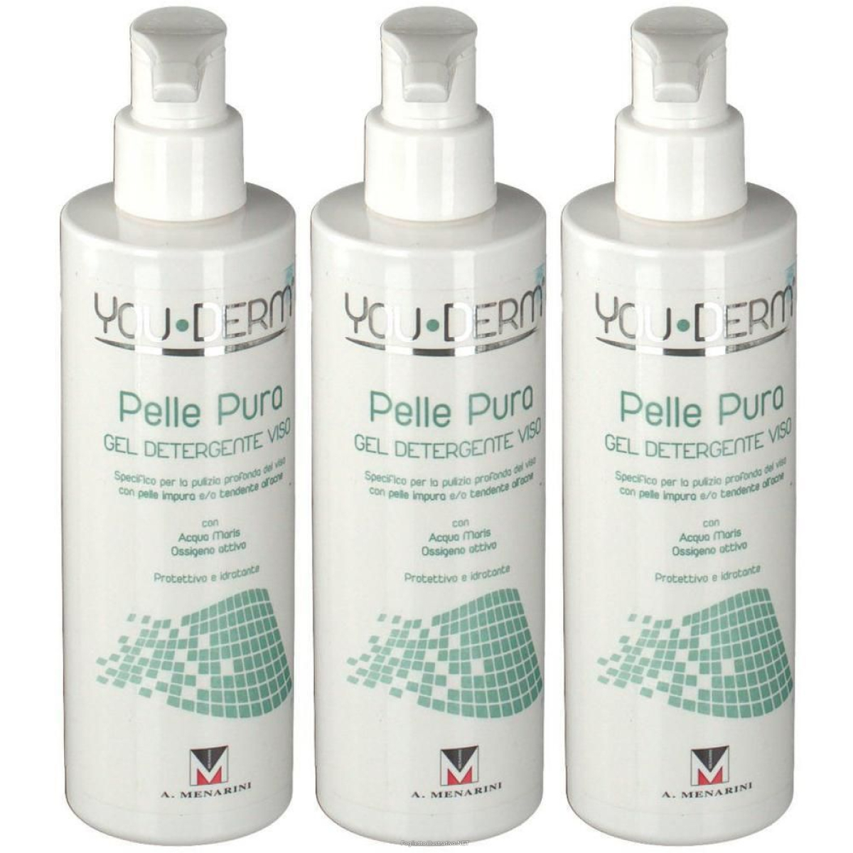 Trova Offerte di youderm® pelle puro gel detergente viso 3x200 ml e compra online
