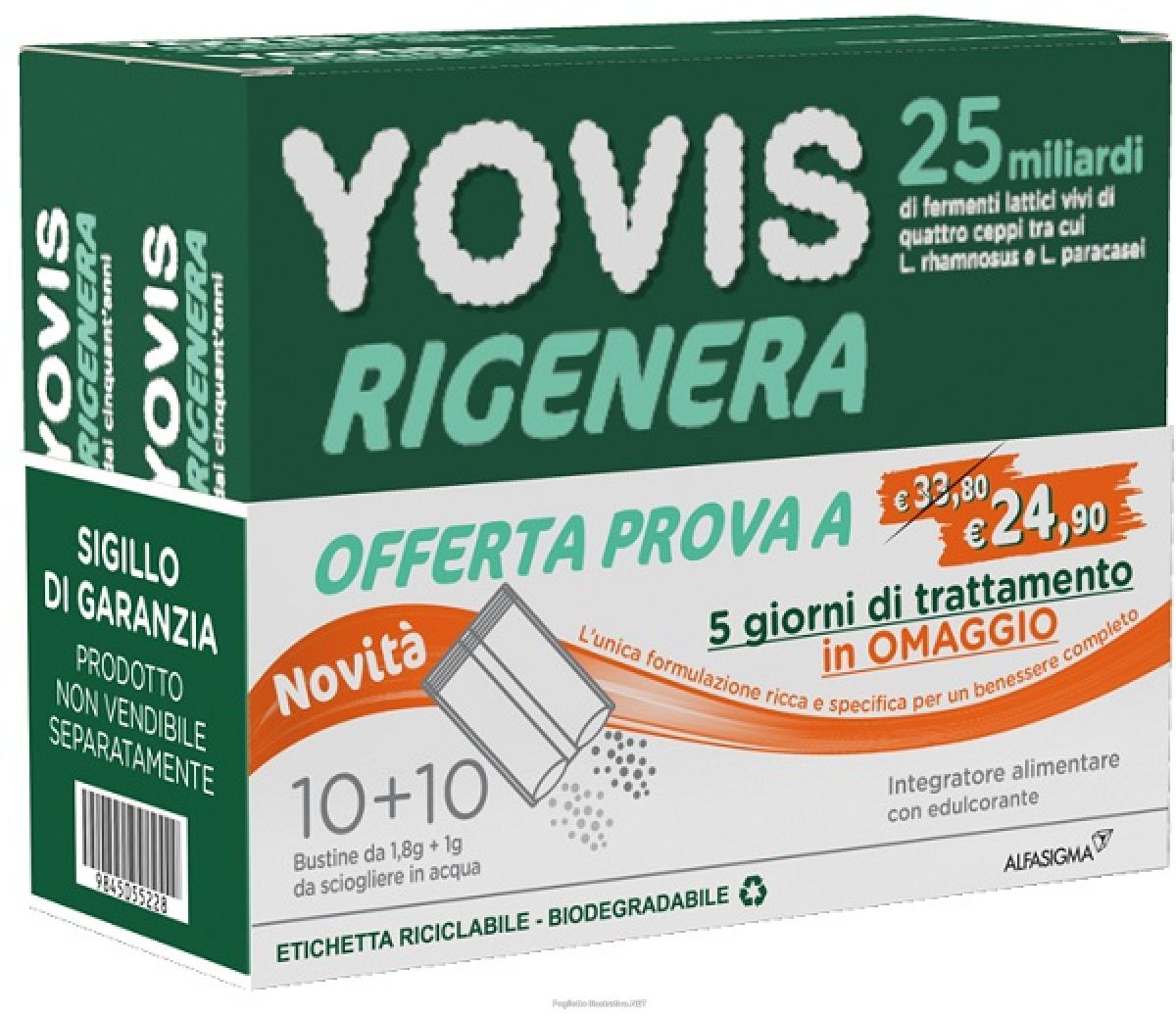 Trova Offerte di yovis rigenera bundle pack 20 bustine e compra online
