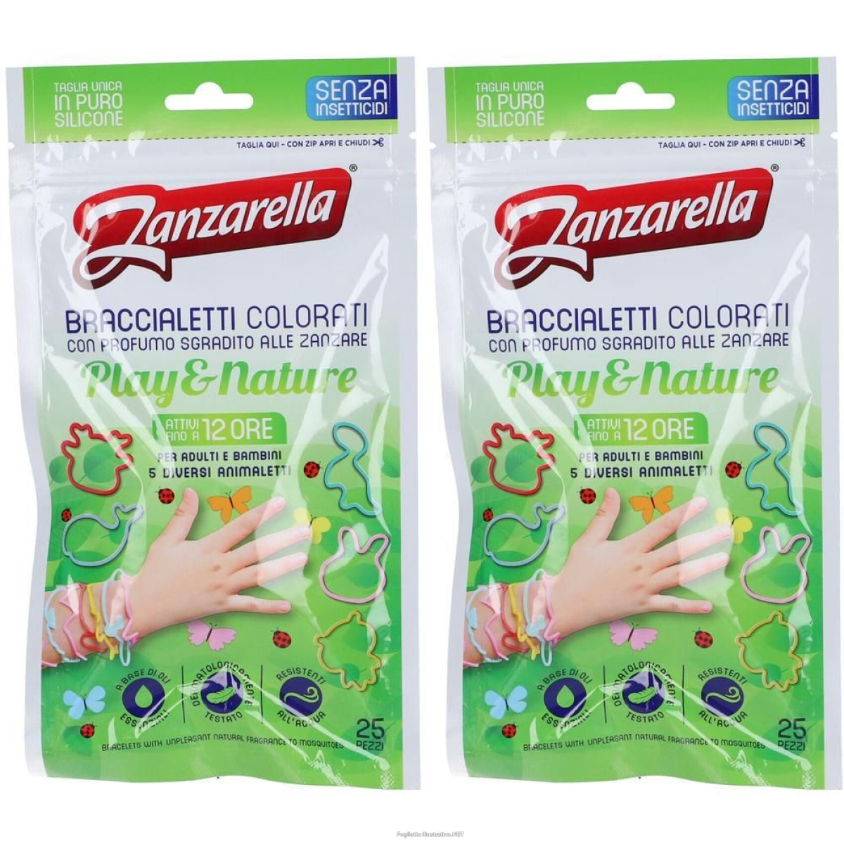 Trova Offerte di zanzarella braccialetti colorati play&nature 2x1 st e compra online