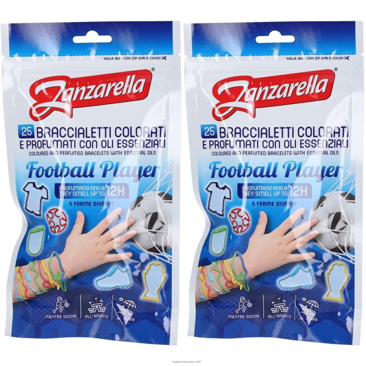 Trova Offerte di zanzarella braccialetti profumati football player 1 st e compra online