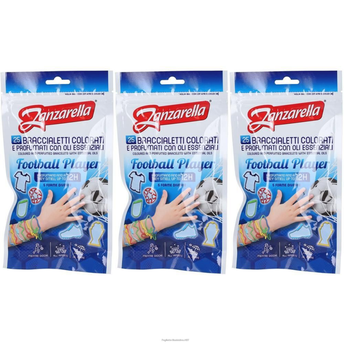 Trova Offerte di zanzarella braccialetti profumati football player 1 st e compra online