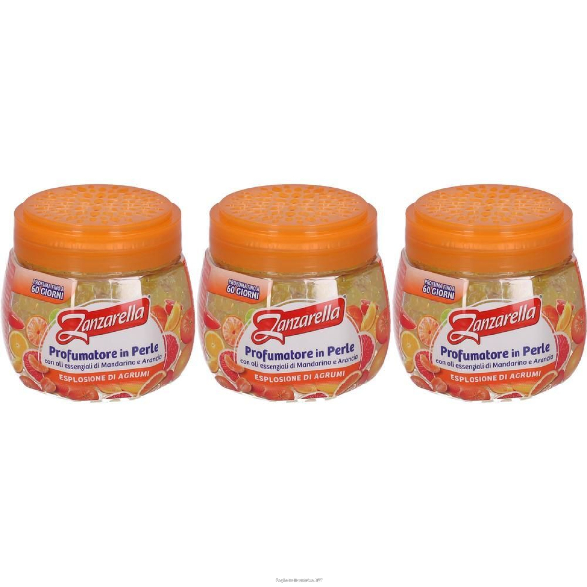 Trova Offerte di zanzarella profumatore in perle essenza esplosione di agrumi 3x210 g e compra online