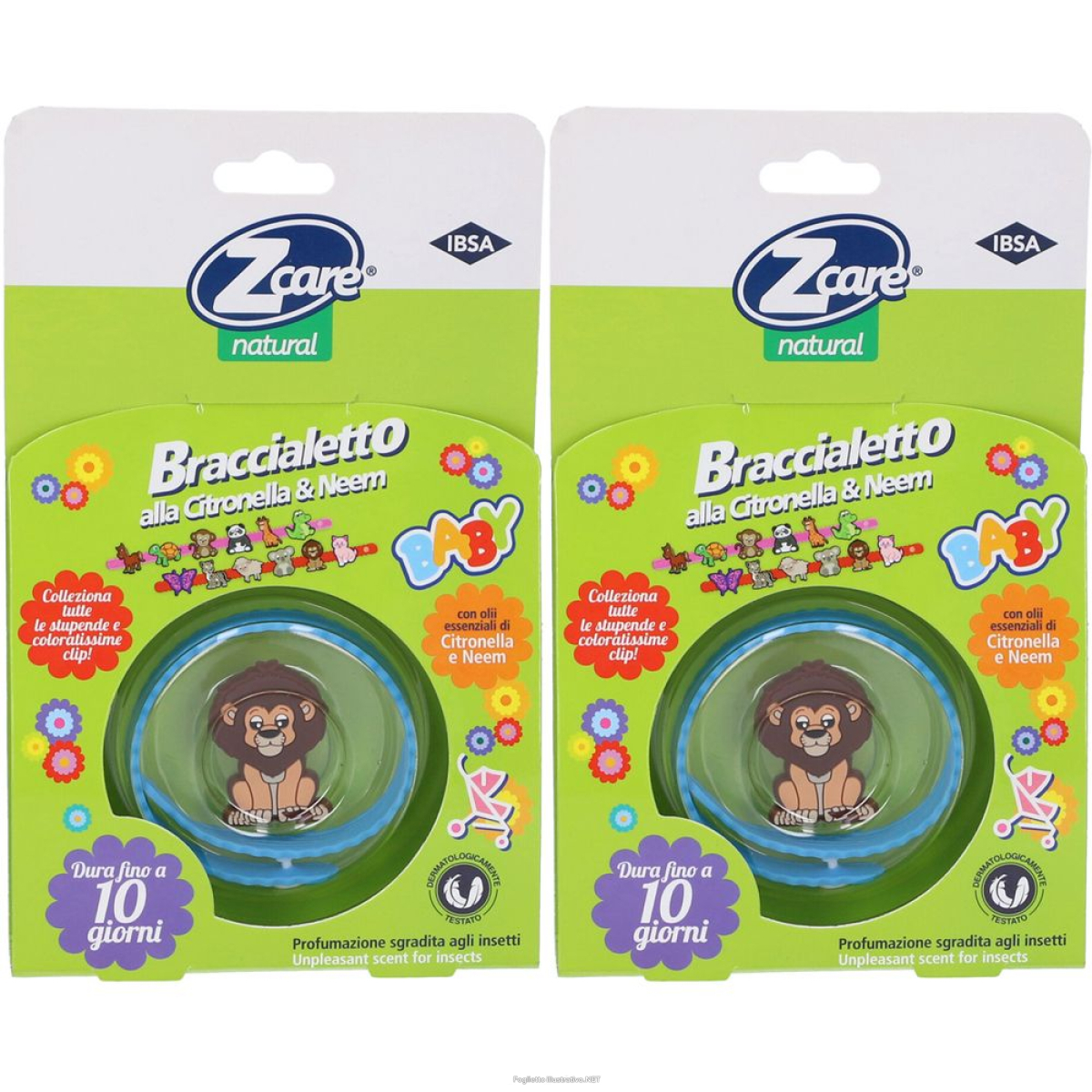 Trova Offerte di zcare natural braccialetto allontana zanzare set da 2 2x1 pz bracciale e compra online