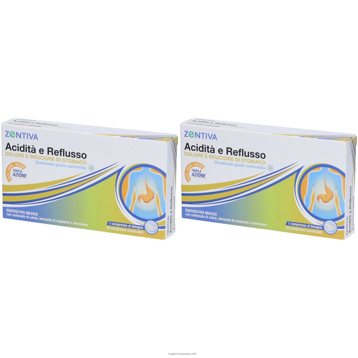 Trova Offerte di zentiva acidità e reflusso dolore bruciore di stomaco set da 2 2x20 e compra online
