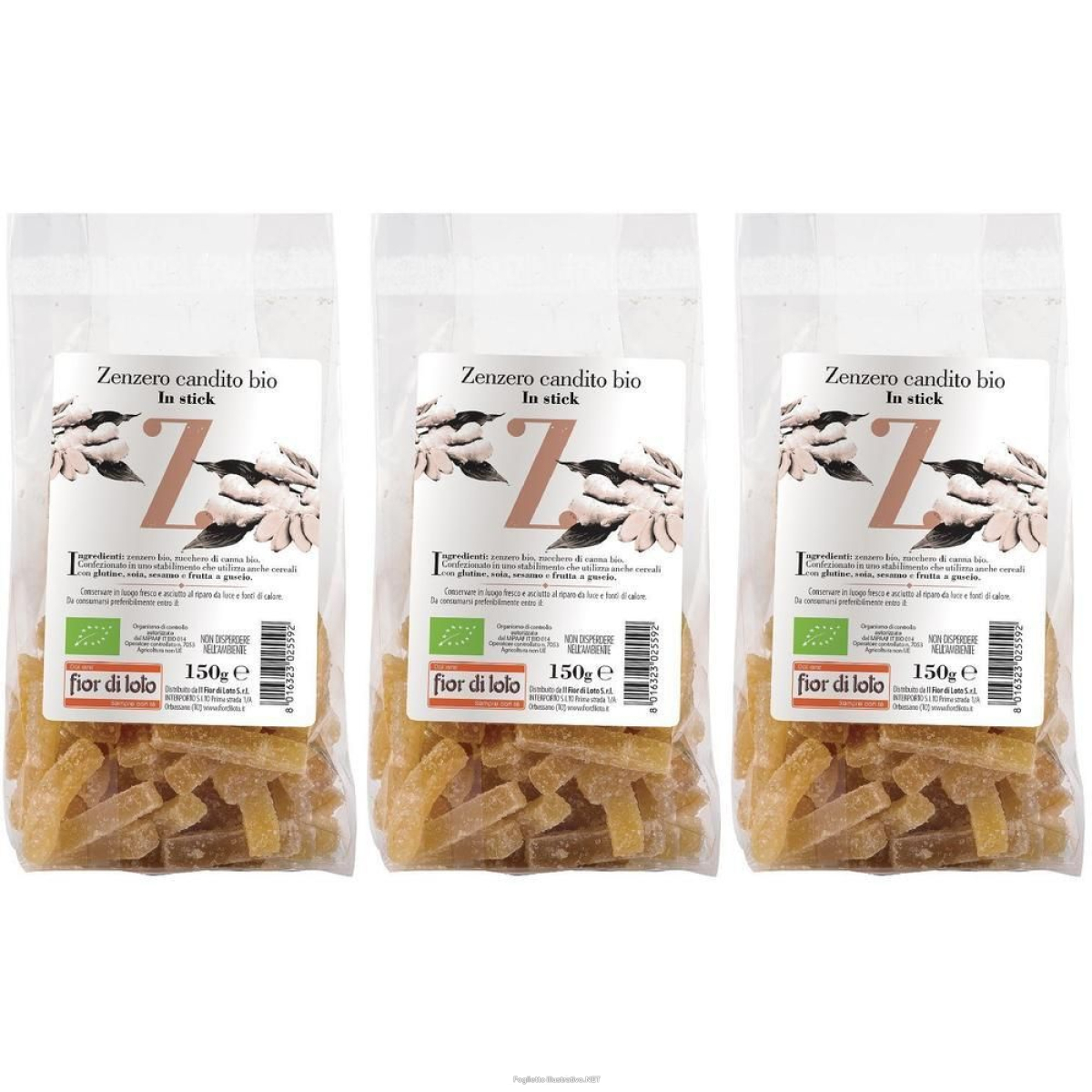Trova Offerte di zenzero candito stick bio 150 g 3x150 g e compra online