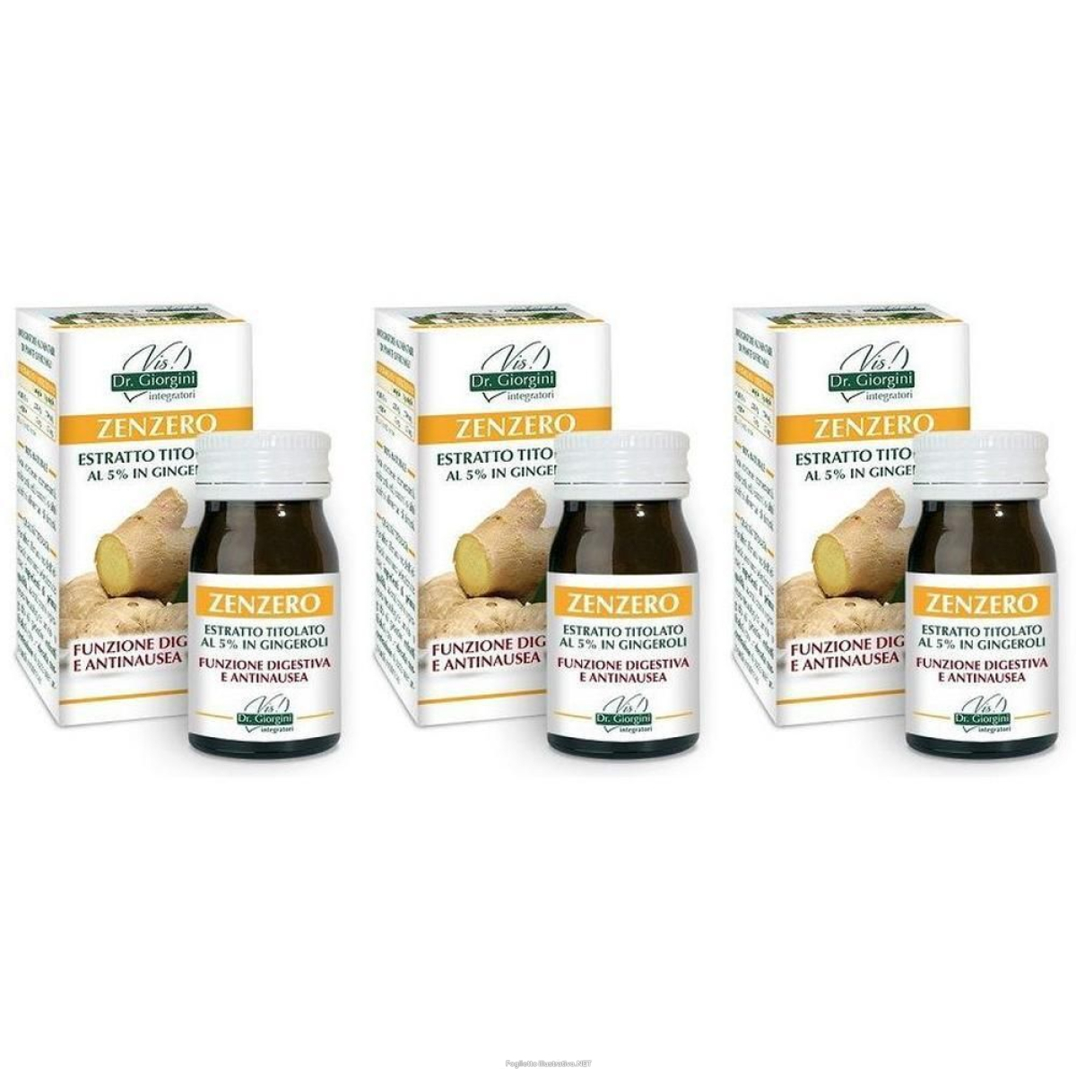 Trova Offerte di zenzero estratto titolato 60 pastiglie 3x60 pz e compra online