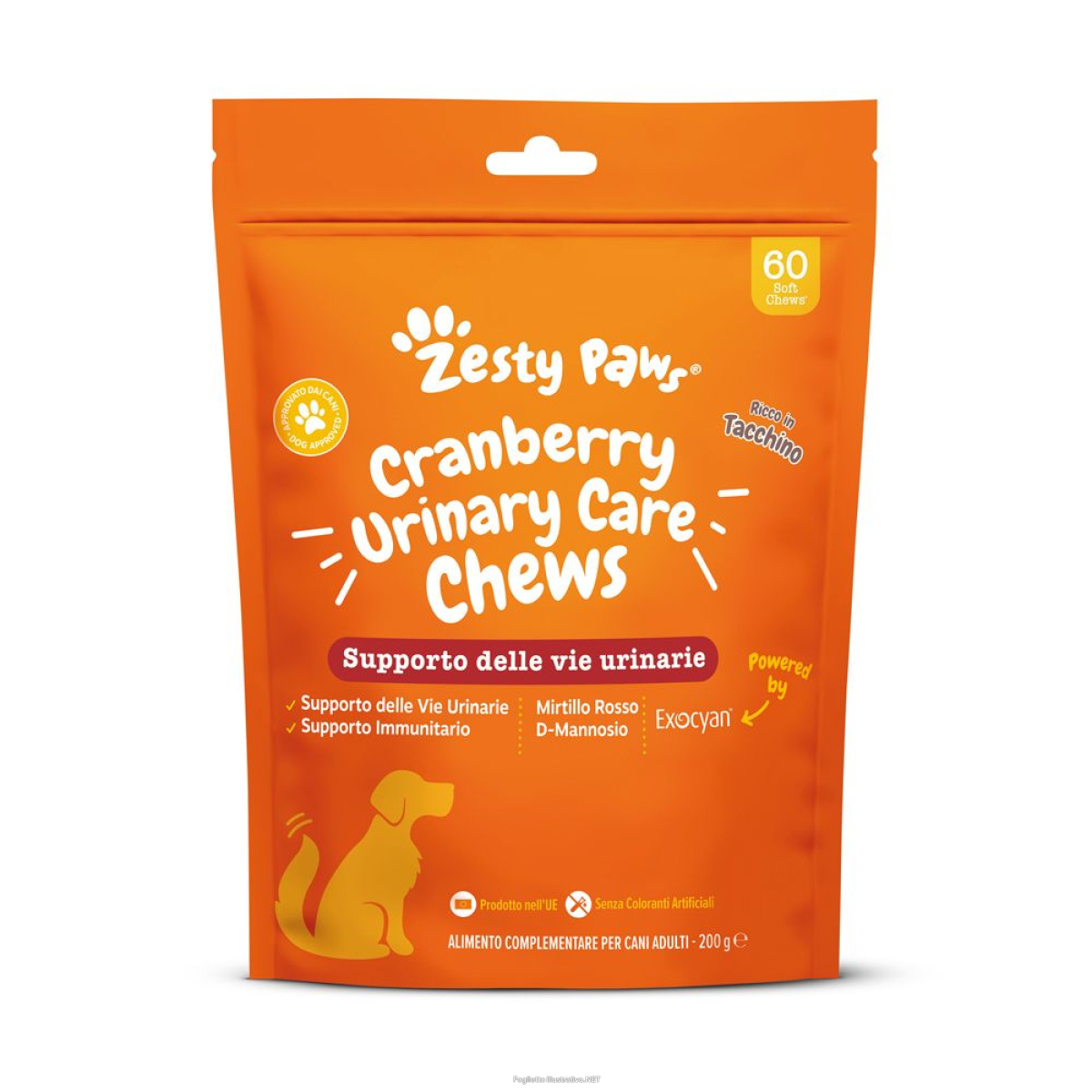 Trova Offerte di zesty pasws - cranberry urinary care supporto vie urinarie cani adulti  confezione 60 masticabili e compra online