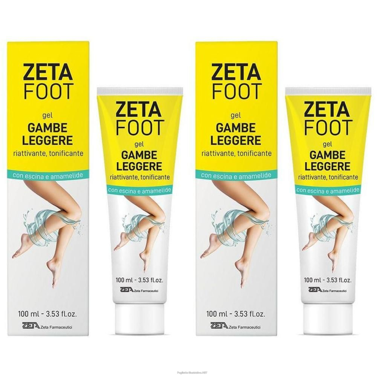Trova Offerte di zetafoot gel gambe leggere 100 ml 2x100 ml e compra online
