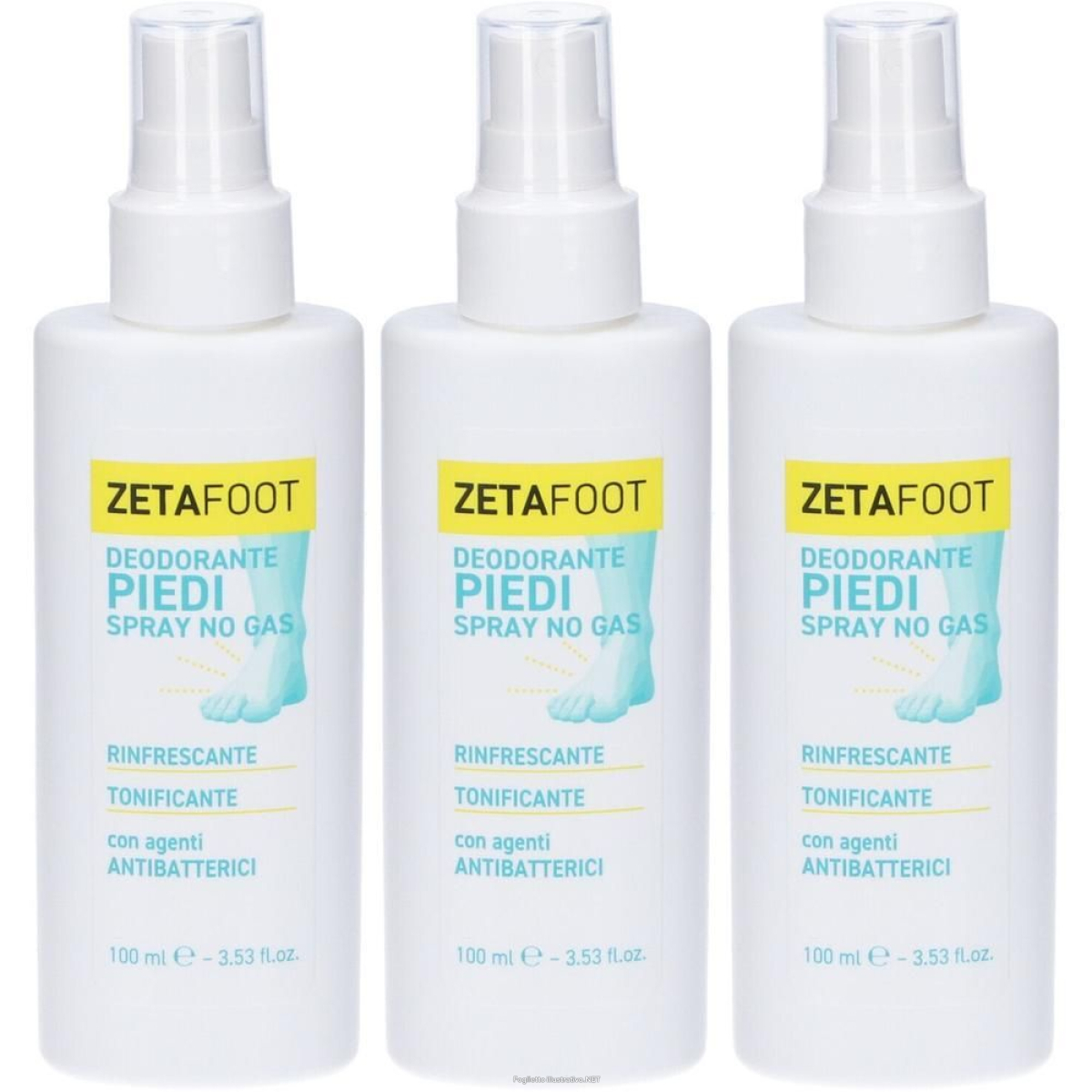Trova Offerte di zetafoot spray no gas antiodore 3x100 ml e compra online