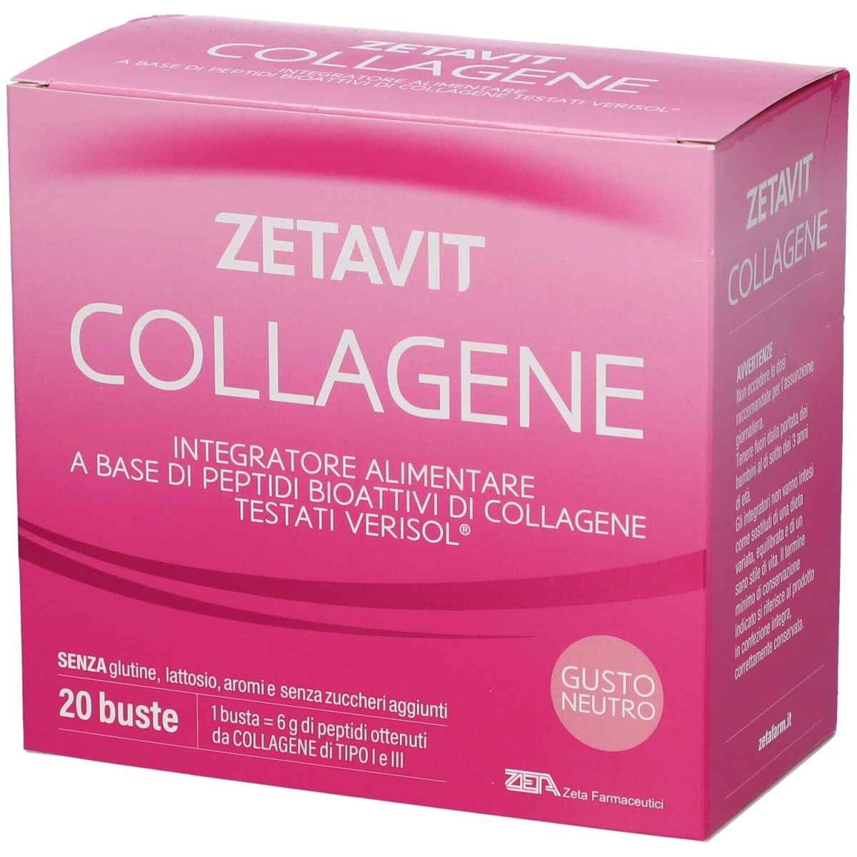 Trova Offerte di Zetavit collagene buste gusto neutro 20x6 g granuli e compra online