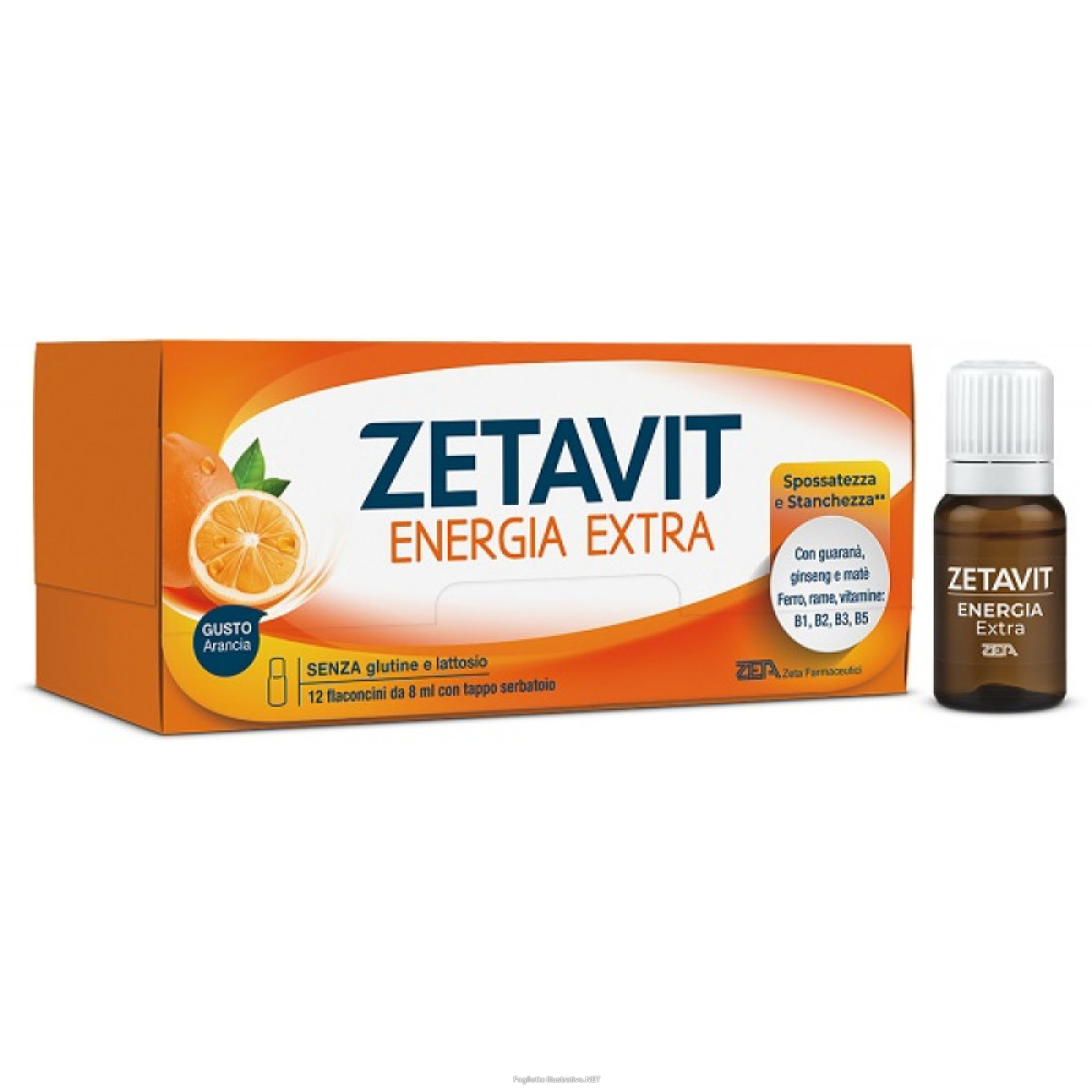 Trova Offerte di zetavit energia extra 12 flaconcini gusto arancia integratore per stanchezza fisica e mentale e compra online