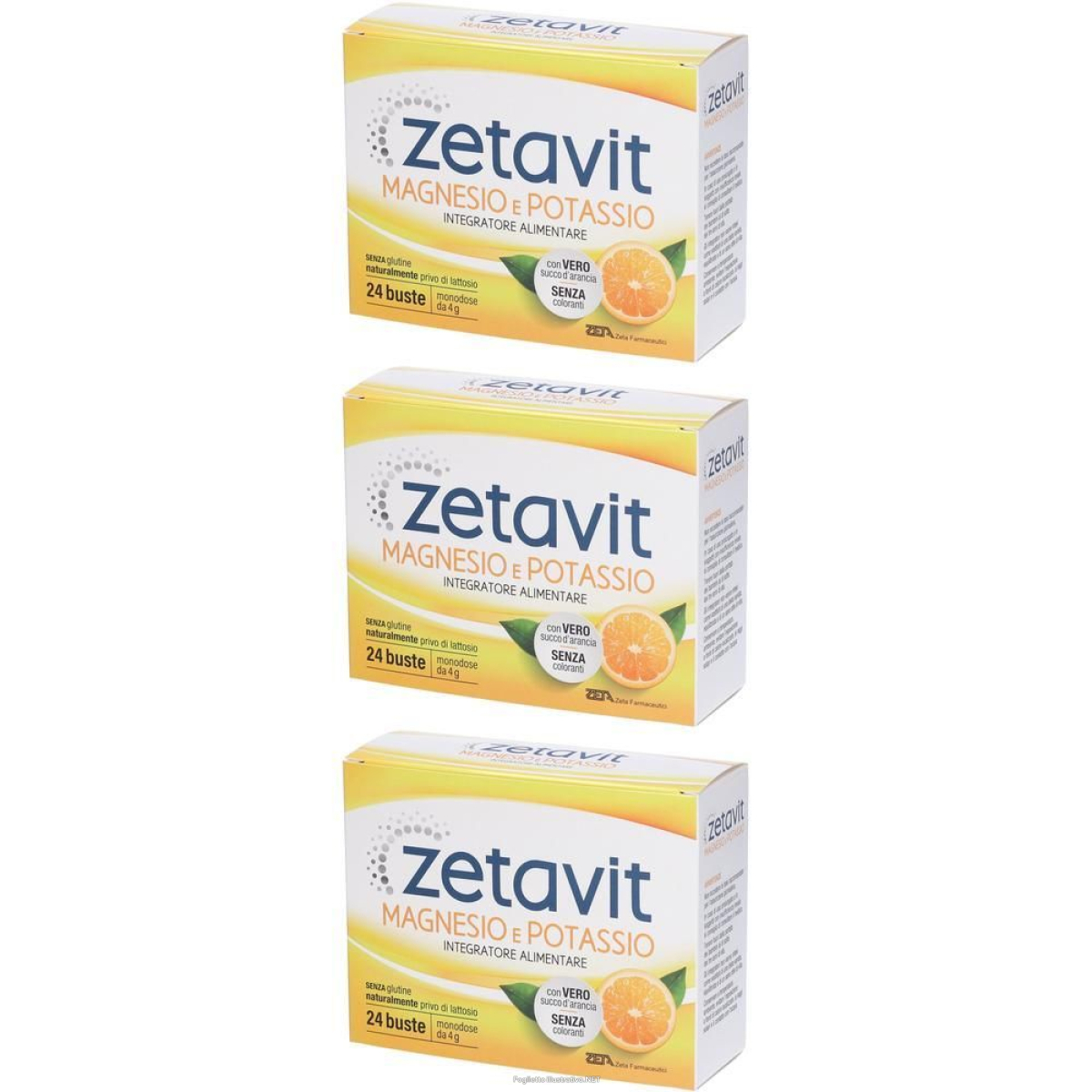 Trova Offerte di zetavit magnesio e potassio integratore alimentare 3x24x4 g bustina e compra online