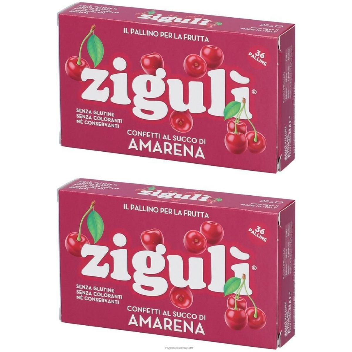 Trova Offerte di zigulì® confetti al succo di amarena 2x36 pz pasticche e compra online