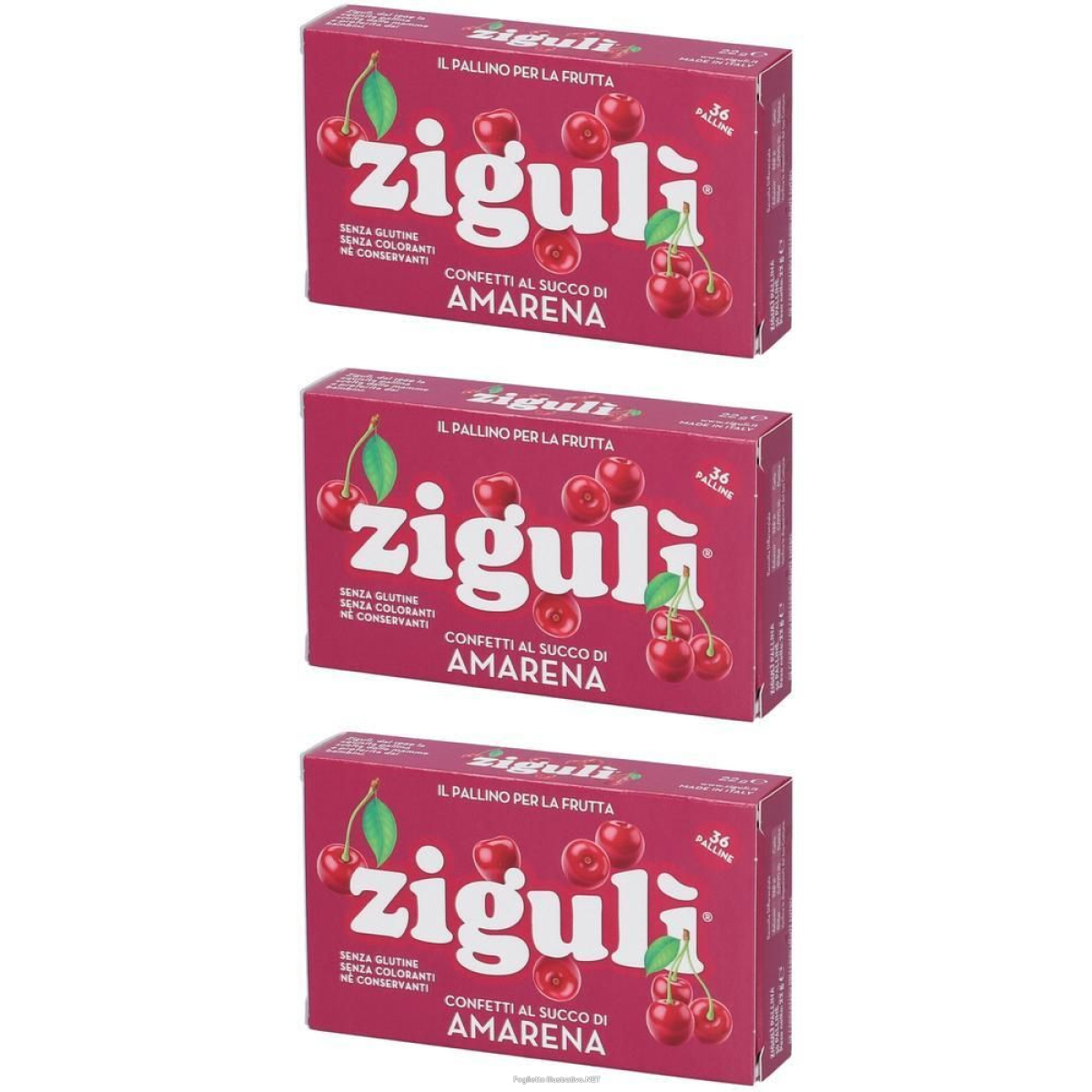 Trova Offerte di zigulì® confetti al succo di amarena 3x36 pz pasticche e compra online