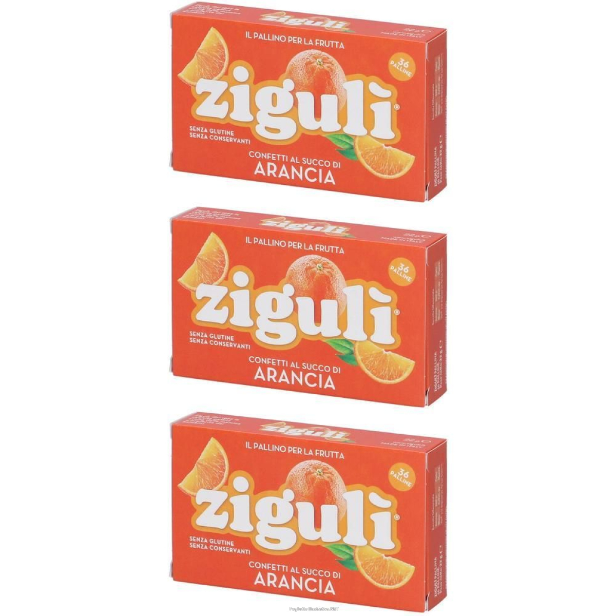 Trova Offerte di zigulì® confetti al succo di arancia 3x36 pz pasticche e compra online