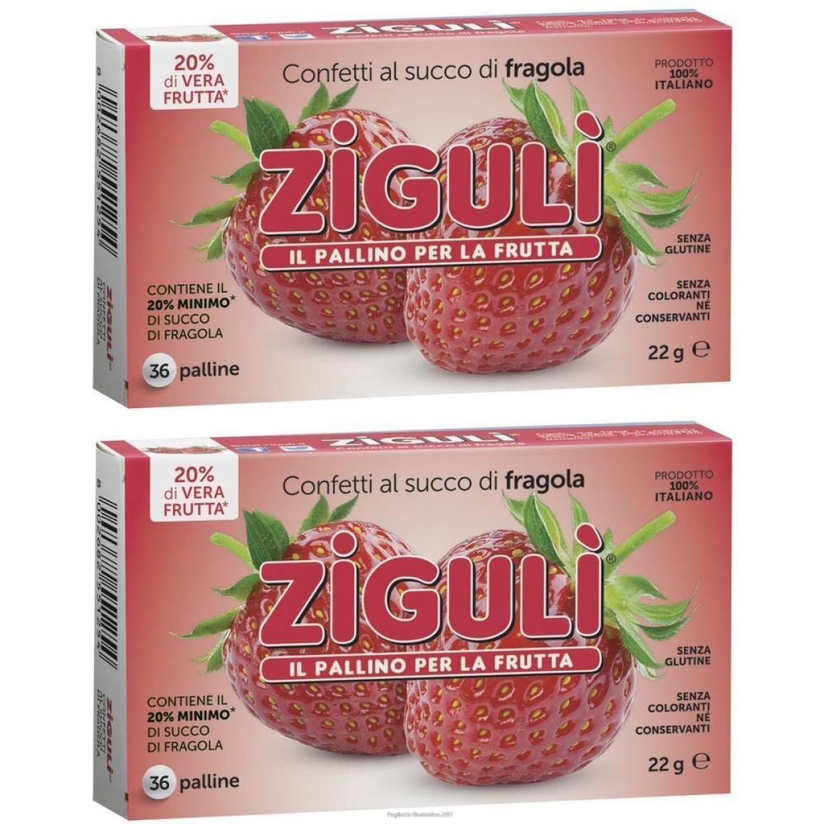 Trova Offerte di zigulì® confetti al succo di fragola 2x36 pz pasticche e compra online