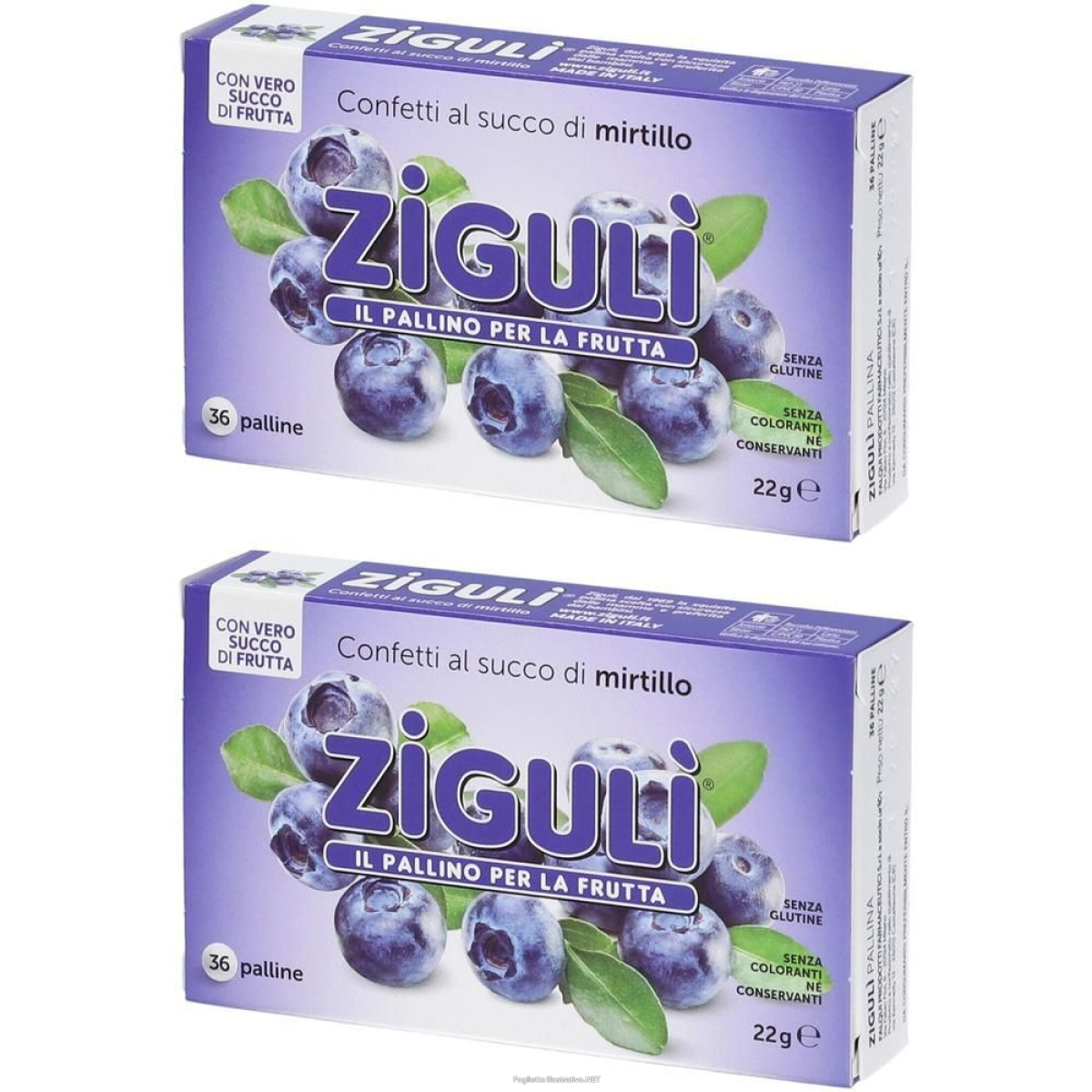 Trova Offerte di zigulì® confetti al succo di mirtillo 2x36 pz pasticche e compra online