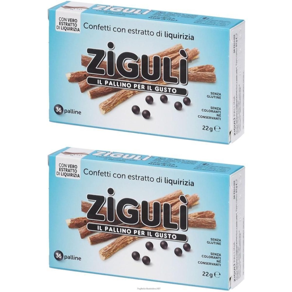 Trova Offerte di zigulì® confetti all'aroma di liquirizia 2x36 pz pasticche e compra online