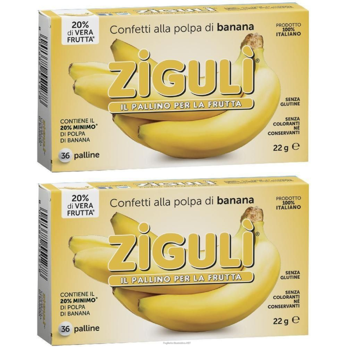 Trova Offerte di zigulì® confetti alla polpa di banana 2x36 pz pasticche e compra online