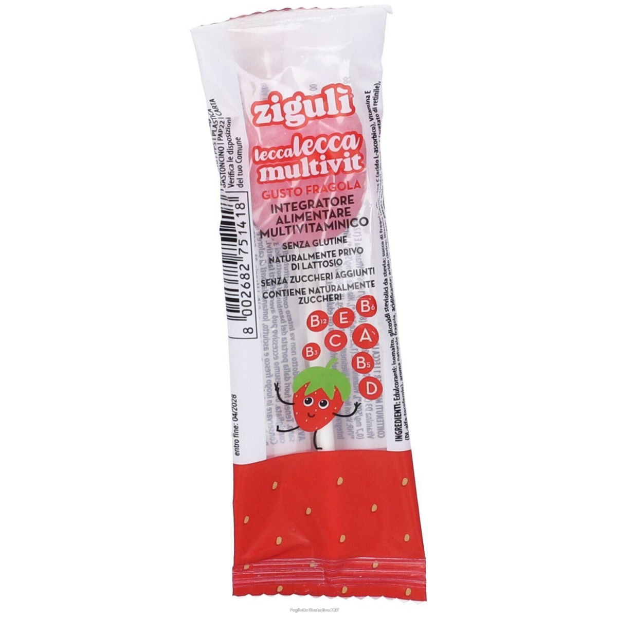 Trova Offerte di zigulì lecca multivit gusto fragola 4x8,2 g e compra online