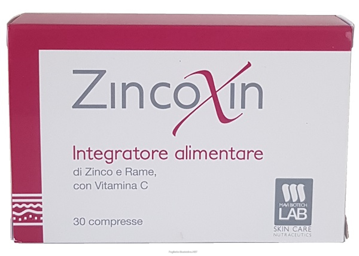Trova Offerte di zincoxin integratore per il benessere di pelle unghie e capelli 30 compresse e compra online