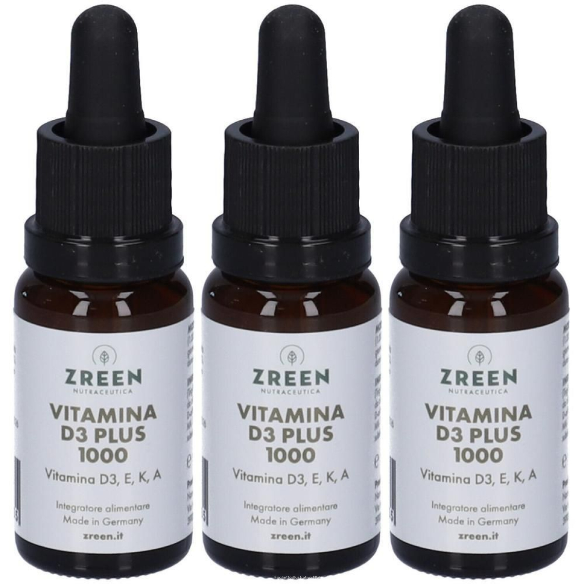 Trova Offerte di zreen vitamina d3 plus 1000 15 ml 3x15 ml soluzione orale e compra online