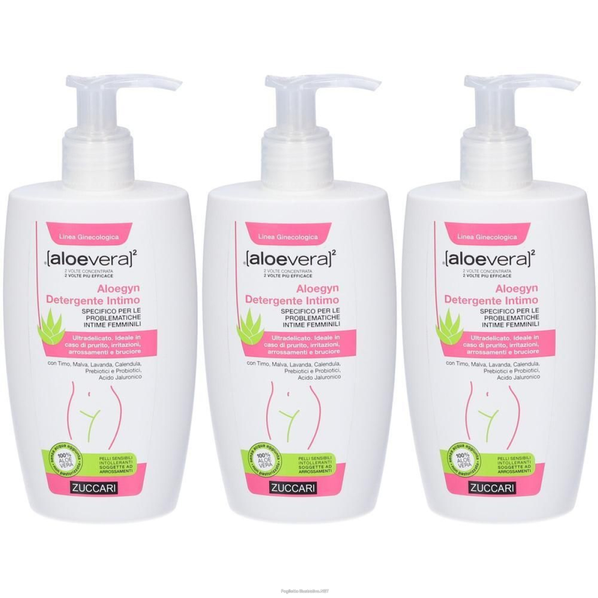 Trova Offerte di zuccari aloegyn detergente intimo 3x250 ml e compra online