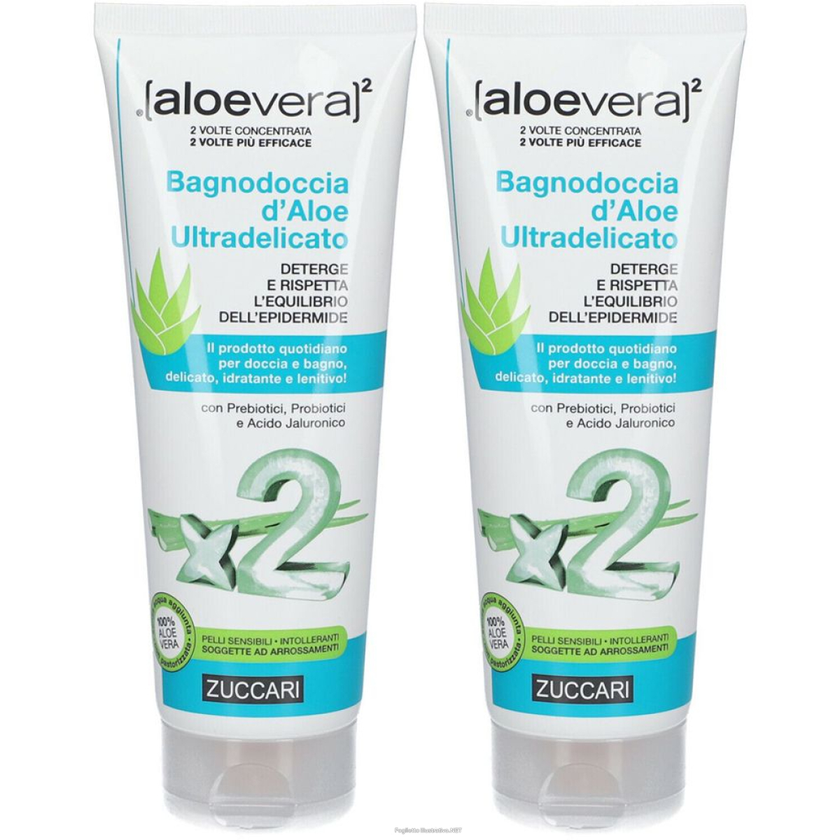 Trova Offerte di zuccari bagnodoccia d’aloe ultradelicato set da 2 2x250 ml schiuma e compra online