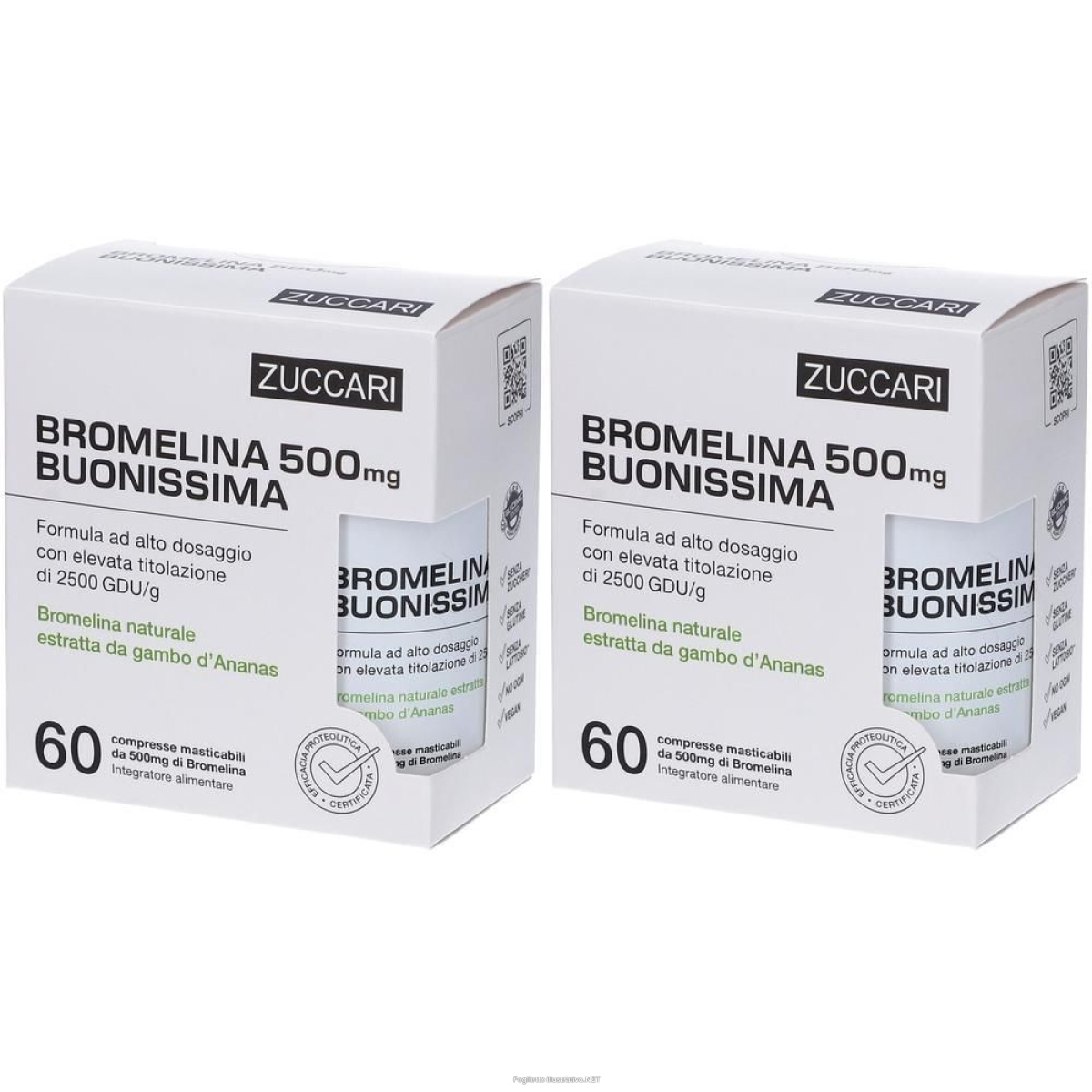 Trova Offerte di zuccari bromelina 500 mg buonissima compresse masticabili 2x72 g compr e compra online