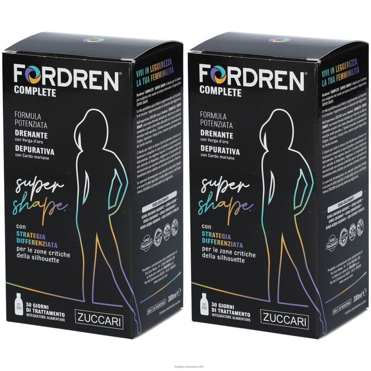 Trova Offerte di zuccari fordren® complete super shape set da 2 2x300 ml sciroppo e compra online