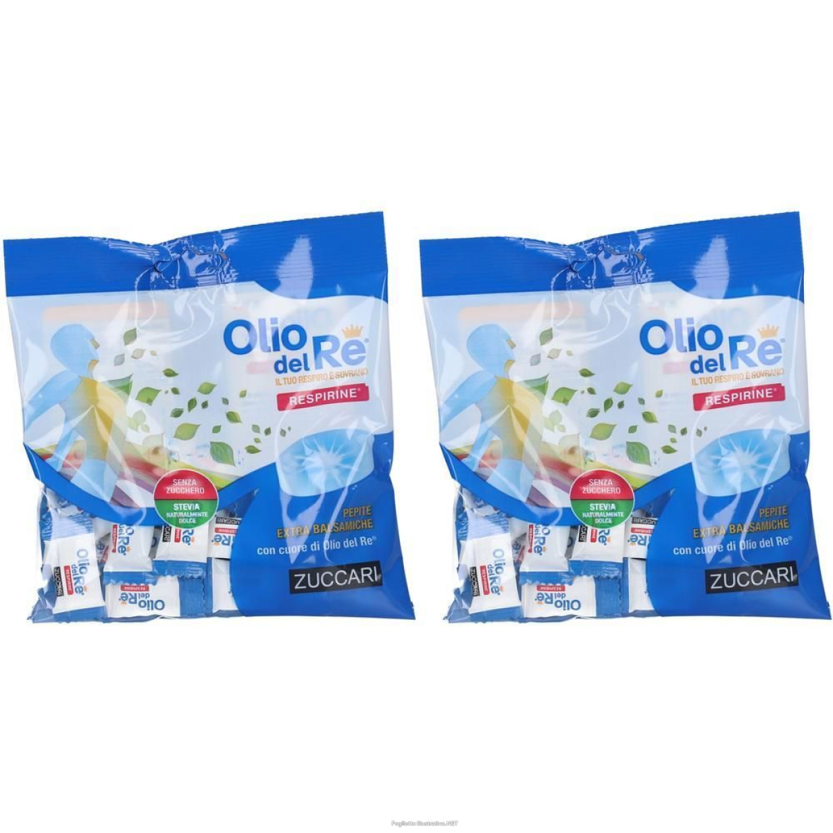 Trova Offerte di zuccari olio del re® respirine 2x60 g caramelle e compra online