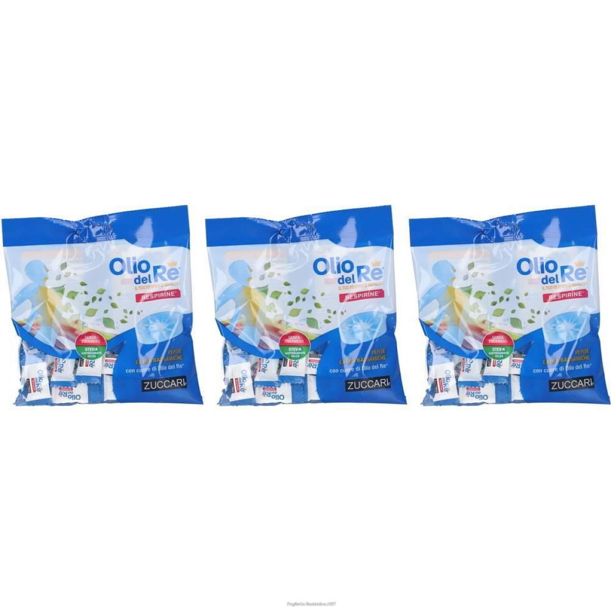 Trova Offerte di zuccari olio del re® respirine 3x60 g caramelle e compra online