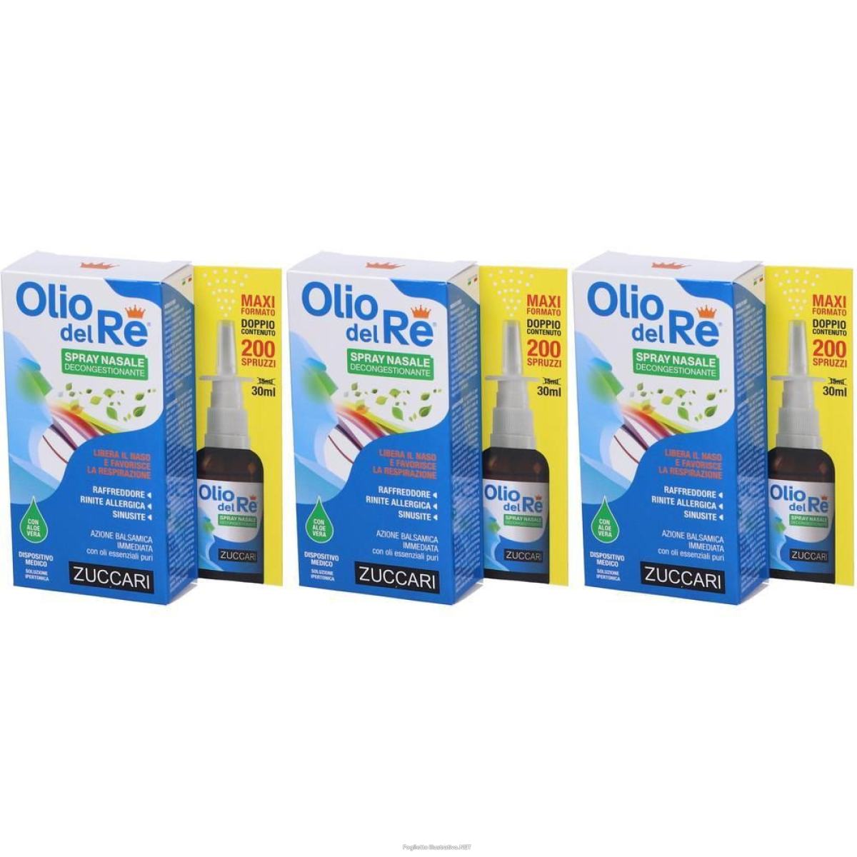 Trova Offerte di zuccari olio del re spray nasale 3x30 ml nasale e compra online