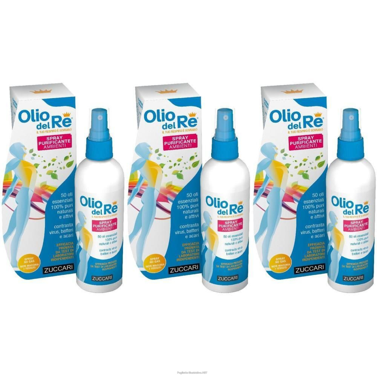 Trova Offerte di zuccari olio del re spray purificante ambienti 3x150 ml e compra online