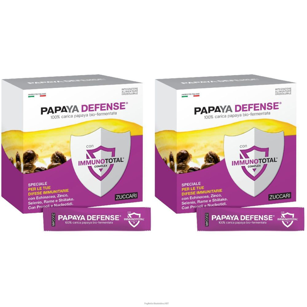 Trova Offerte di zuccari papaya defense® set da 2 2x92,4 g polvere per soluzione orale e compra online
