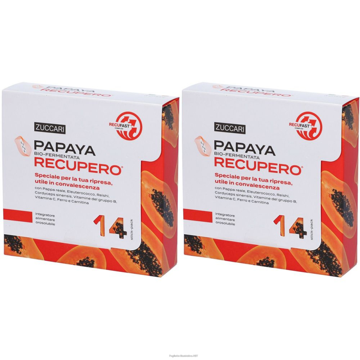 Trova Offerte di zuccari papaya recupero set da 2 2x49 g polvere per soluzione orale e compra online