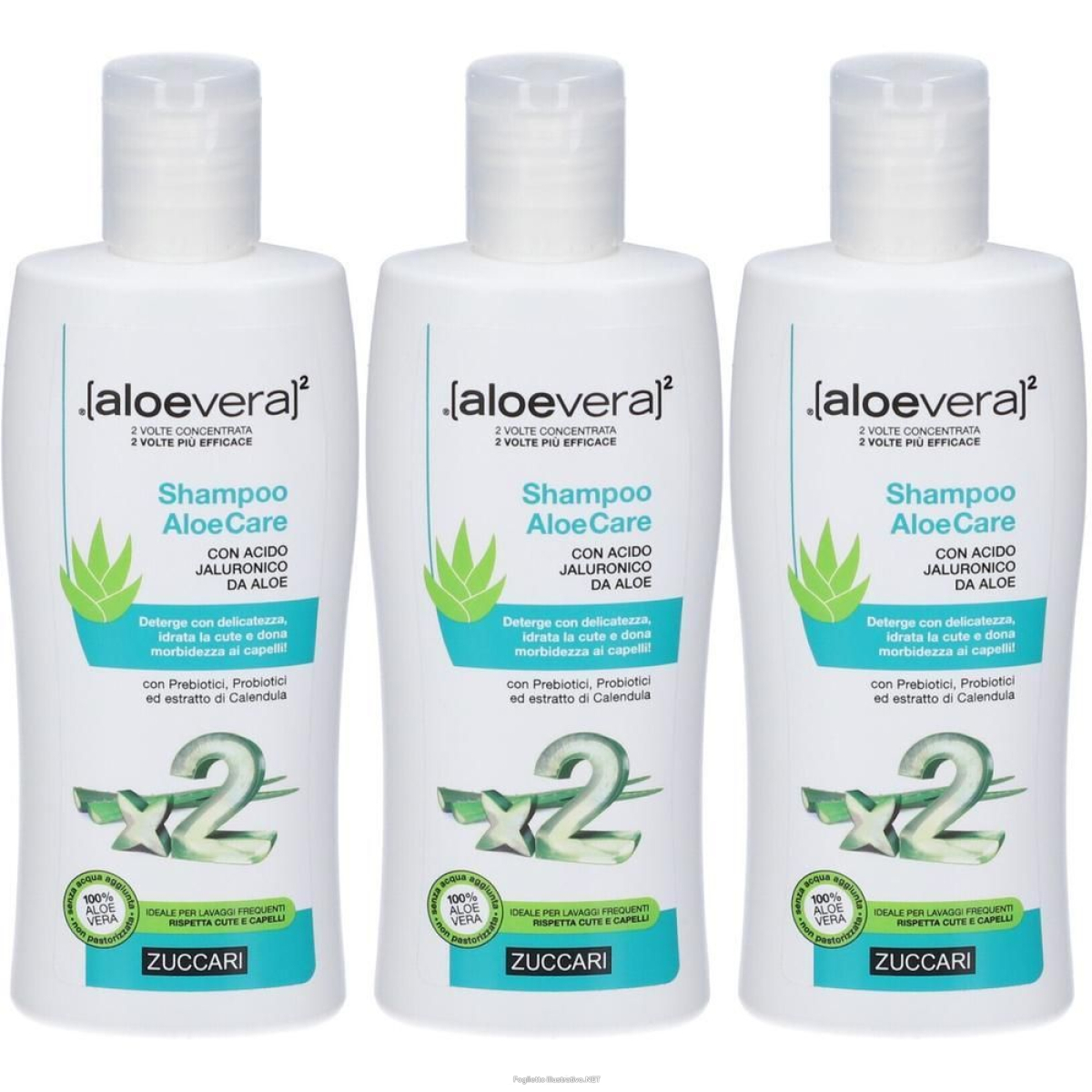 Trova Offerte di zuccari shampoo aloecare 3x200 ml e compra online