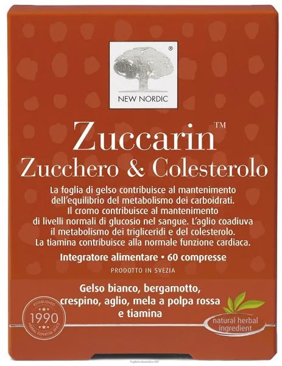 Trova Offerte di zuccarin zucchero & colesterolo integratore per il controllo della glicemia e del colesterolo 60 compresse e compra online