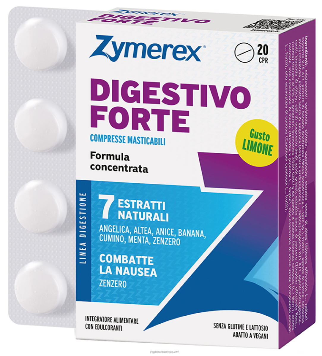 Trova Offerte di zymerex digestivo forte integratore per contrastare la nausea gusto limone 20 compresse masticabili e compra online