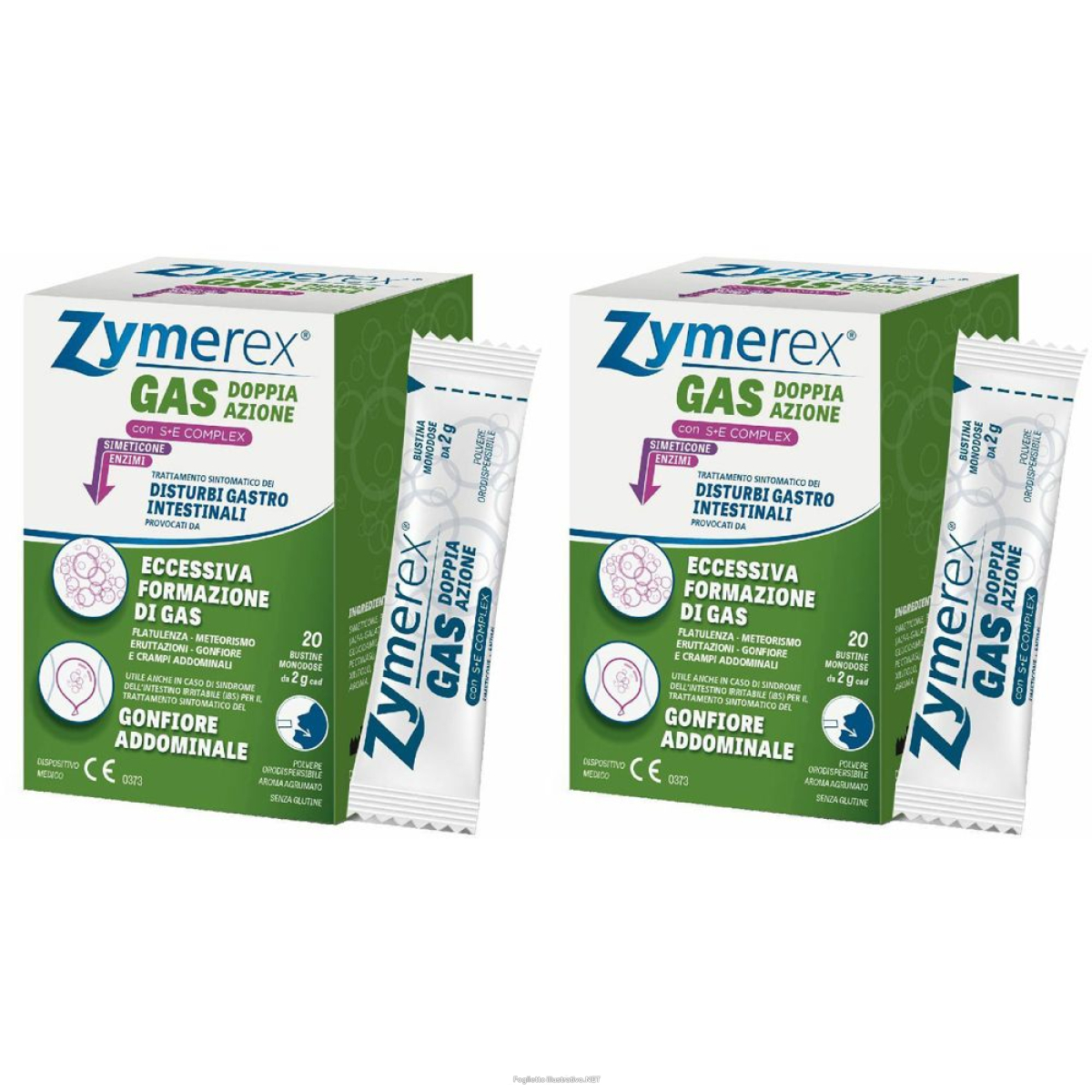 Trova Offerte di zymerex gas doppia azione con s+e complex set da 2 2x20x2 g bustina e compra online