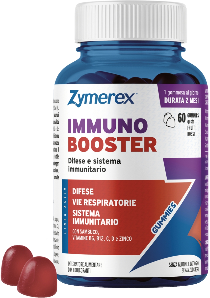 Trova Offerte di Zymerex immuno booster 60 gummies gusto frutti rossi senza zuccheri con edulcoranti senza glutine senza lattosio e compra online