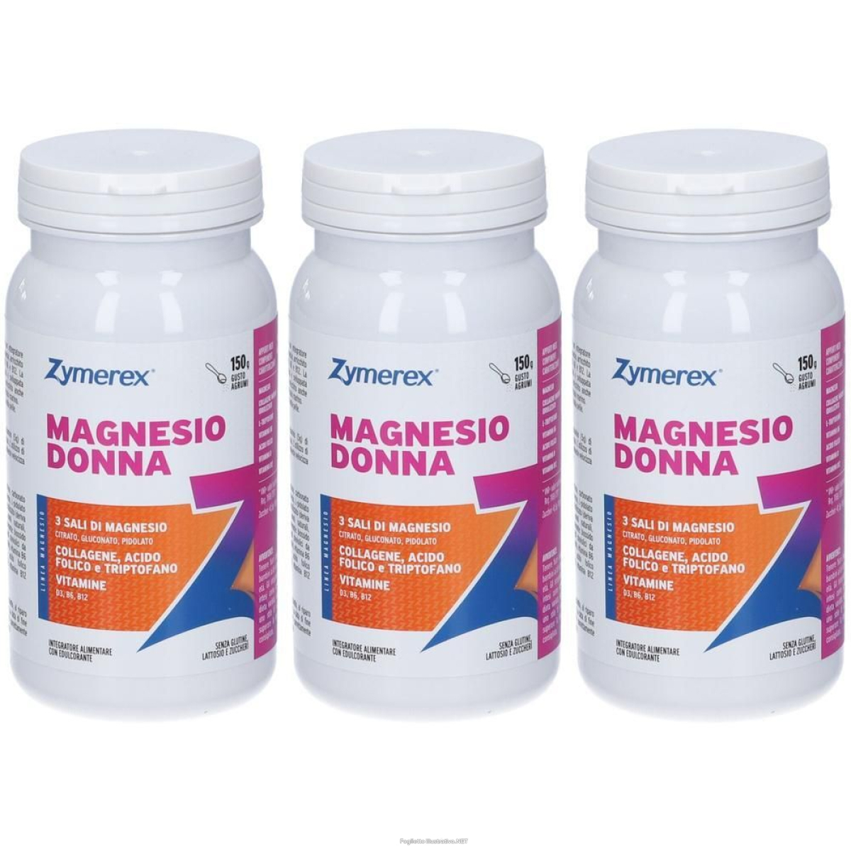 Trova Offerte di zymerex magnesio donna polvere gusto agrumi 3x150 g per soluzi e compra online