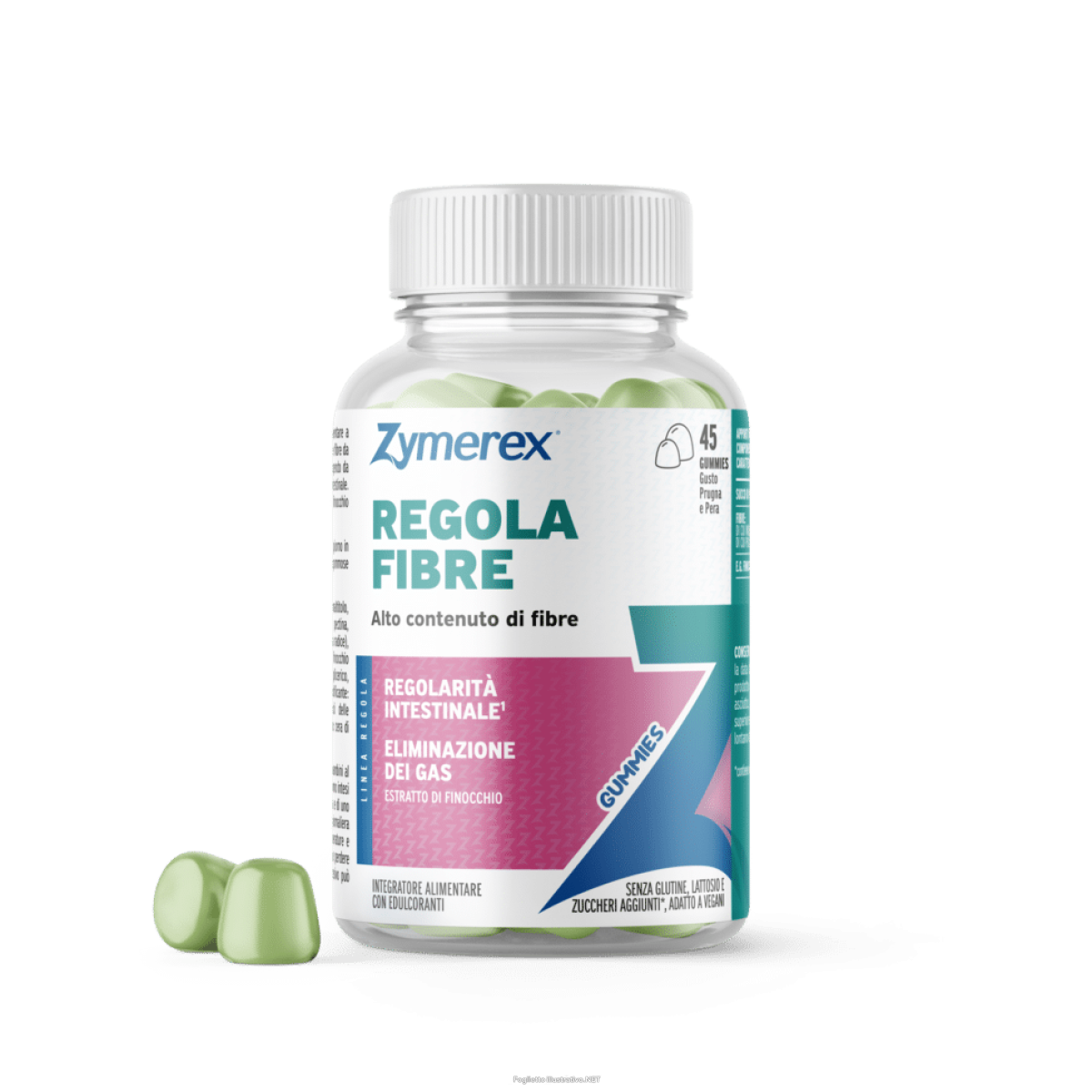 Trova Offerte di zymerex regola fibre integratore per regolarità intestinale ed eliminazione dei gas 45 gummies e compra online